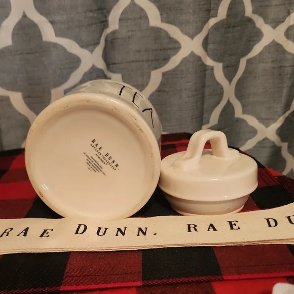 Rae Dunn White Tea Canister - Picture 3 of 3
